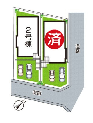 芦屋市朝日ケ丘町　第1期　未入居の区画図|全2区画