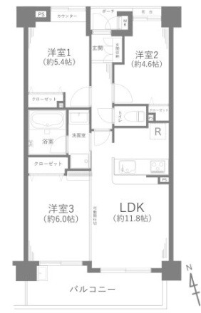 【間取り】 | 厚木第8ダイヤモンドマンション