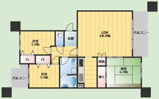 【間取り】 | ラヴィベール箕面