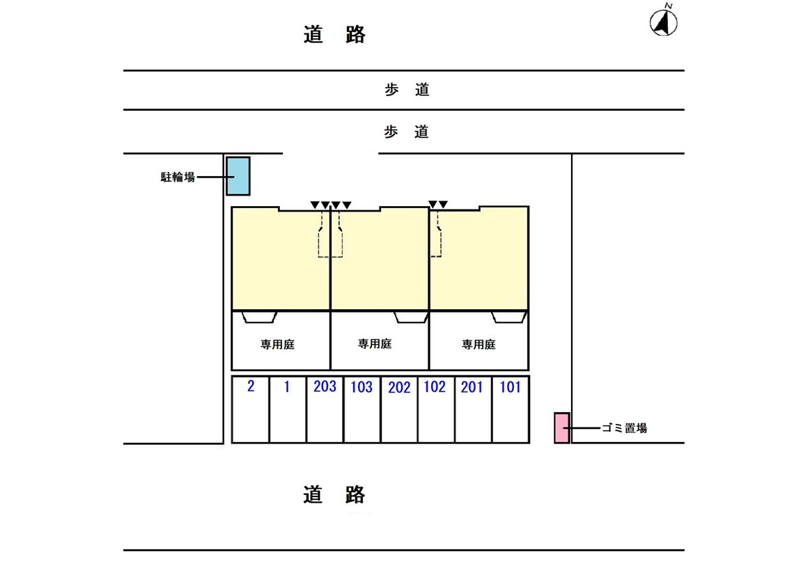 シャルマンレーヌの区画図