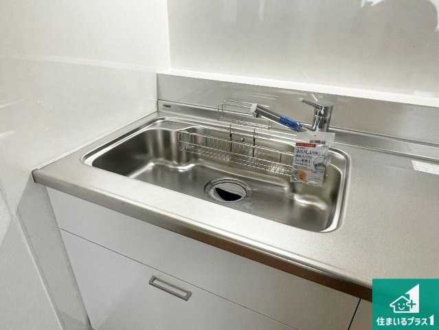芦屋精道スカイハイツの設備|広々としたシンクで食器洗いも楽々！