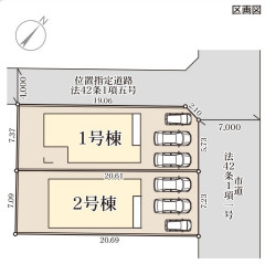 リーブルガーデン鹿児島市西陵第三の区画図