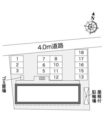 レオパレス桜坂の区画図