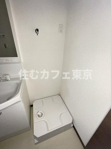 立川市栄町２丁目のアパートの設備|室内洗濯機置き場です