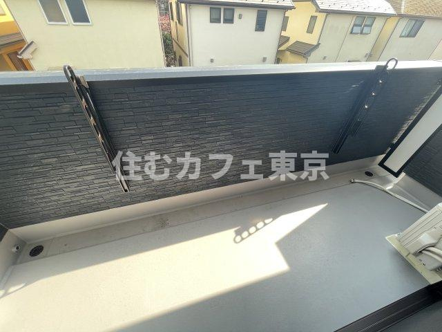 立川市栄町２丁目のアパートのバルコニー