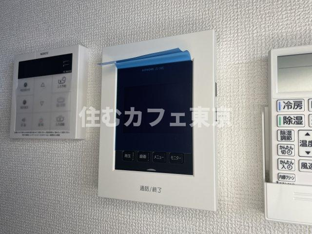 立川市栄町２丁目のアパートのセキュリティ|モニター付きインターホンです