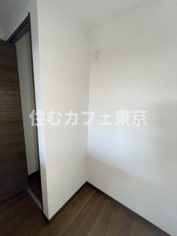 立川市栄町２丁目のアパートのキッチン|冷蔵庫置き場です
