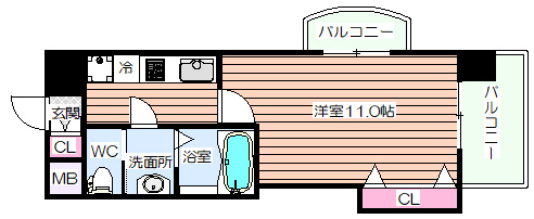【間取り】 | LUXE新大阪EASTⅡ