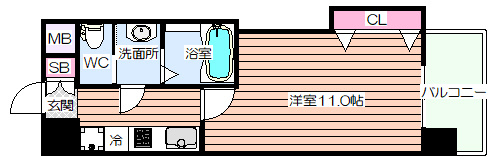 【間取り】 | LUXE新大阪EASTⅡ