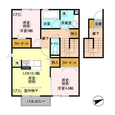 アヴィランスの間取り