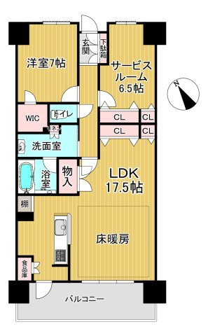 ポレスター小山タワーレジデンスの間取り