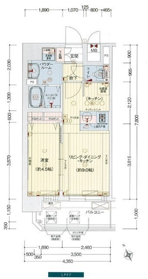 【間取り】 | プレサンスOSAKA DOMECITYビーツ