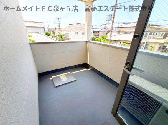 ジーメゾン高石千代田アクシスのバルコニー