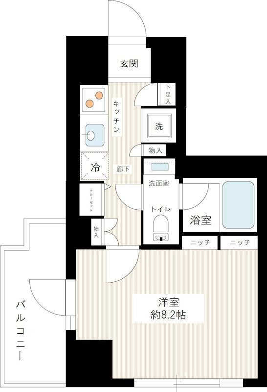 スカイコート江東住吉の間取り