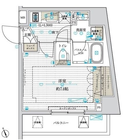 ブライズ南砂の間取り|間取りです。