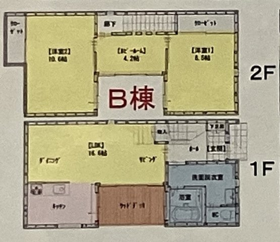 キャレブラン高林　Bの間取り