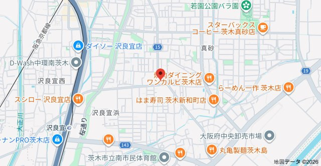 ガーデンパレス茨木の地図