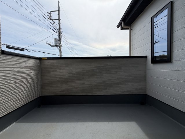 土浦市天川♪新築戸建のバルコニー|陽当たり良好なバルコニーです