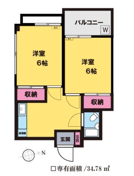 シャイレンドラパレスの間取り