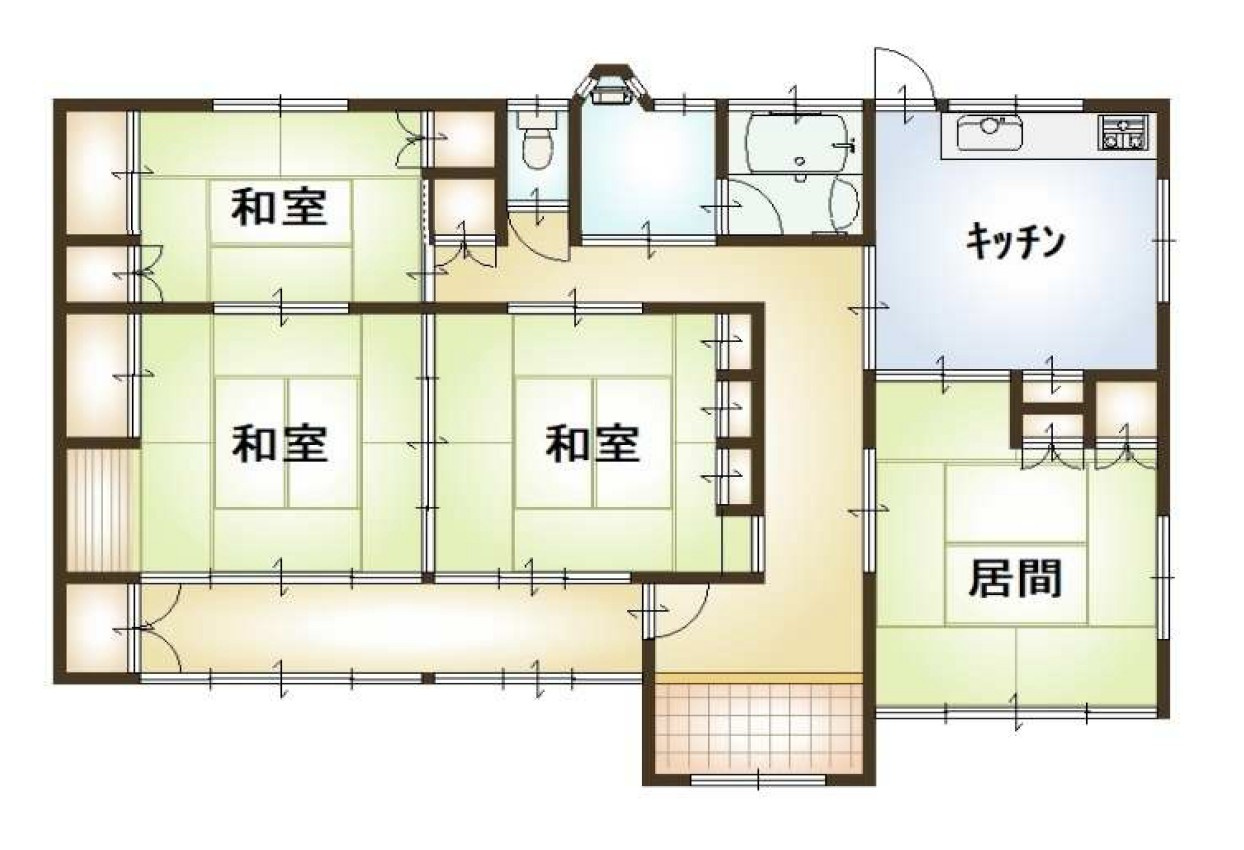 【中古戸建】前橋市富士見町田島の間取り|■間取り図｜敷地面積：453.00（約137.03坪）　建物面積：109.68（約33.17坪）