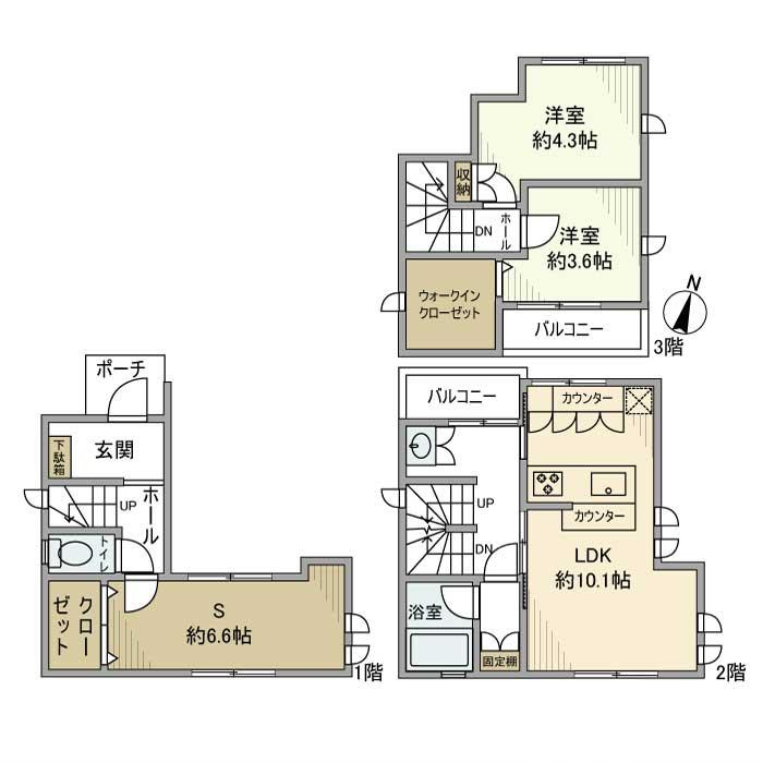 高松戸建の間取り