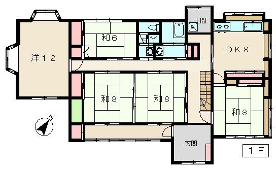 南大沢貸家の間取り