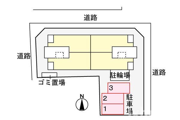 グラシアの駐車場
