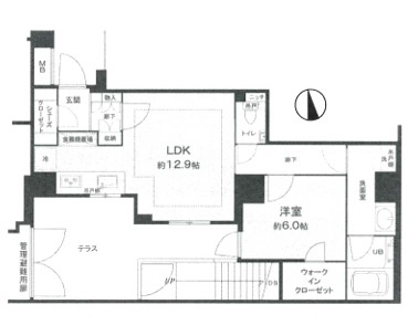 【間取り】 | オープンレジデンシア四谷