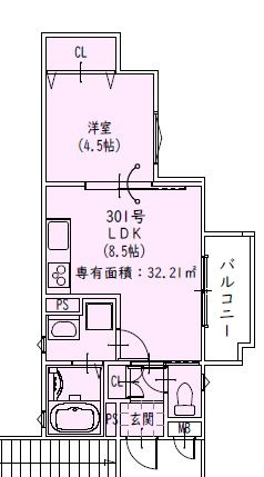ヤーナパレス　ノースの間取り
