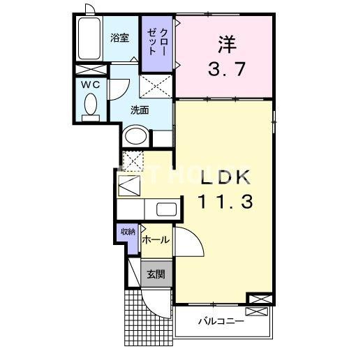 サニークレールＡ棟の間取り