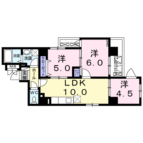 L plageの間取り