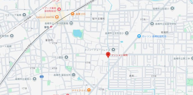 マンション東岡の地図