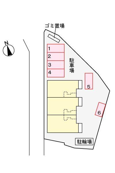 コーポ雅の駐車場