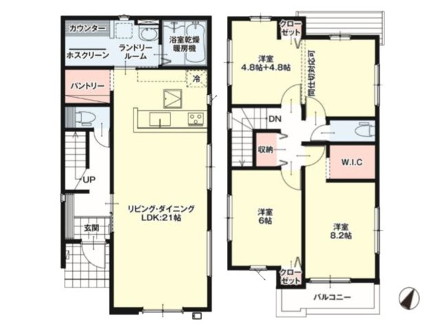 名東区平和が丘1期(全2棟)の間取り