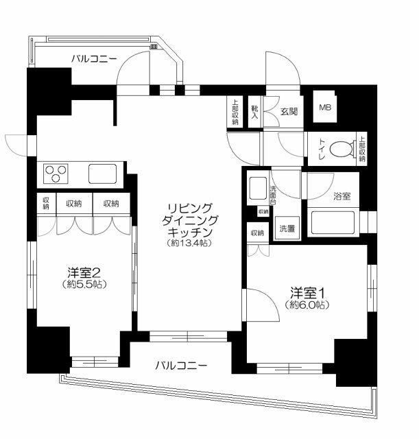 エターナル南千住グランＴｏｋｙｏの間取り