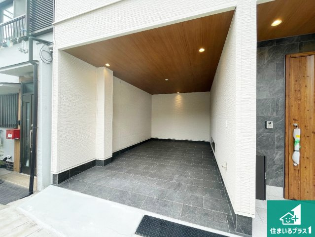 尼崎市崇徳院　中古一戸建ての駐車場|駐車スペース！散水栓があるので、こまめに愛車を洗えます！
