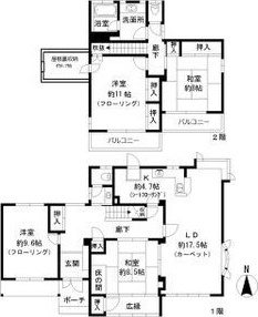 東郷町白鳥3丁目貸家の間取り