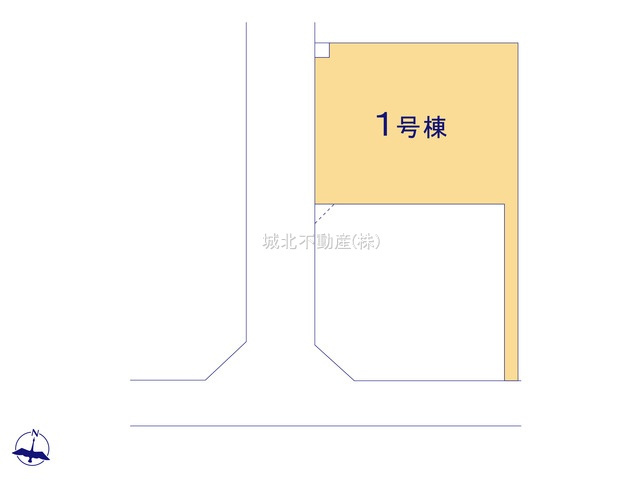 練馬区大泉学園町8丁目 全2棟 1号棟の区画図|土地面積119.88㎡（土地面積にゴミ置き場約0.5㎡を含む）