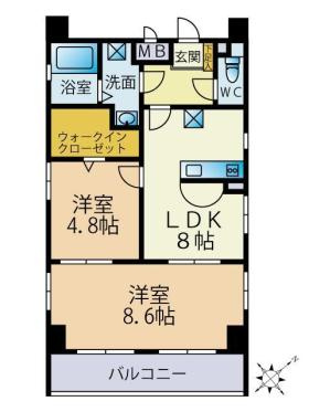 【間取り】 | メルヴェイユー薬院