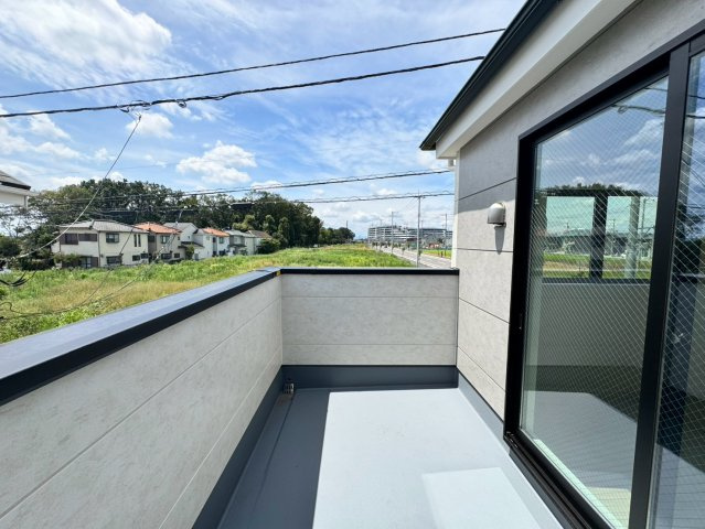 所沢市上安松新築戸建のバルコニー