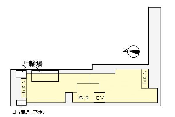 L plageの区画図