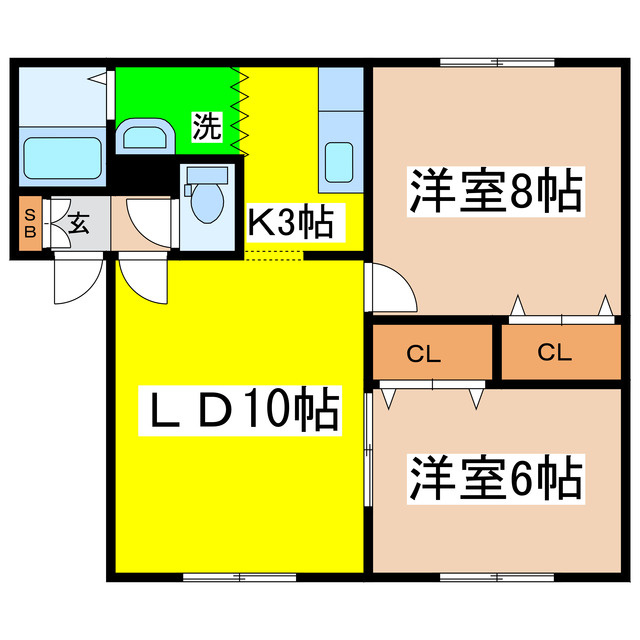 コーポブレーメンの間取り