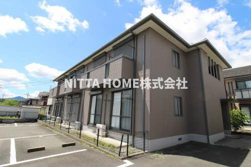 福知山市旭が丘のアパートの外観|独立洗髪洗面台がついている２ＤＫです◇