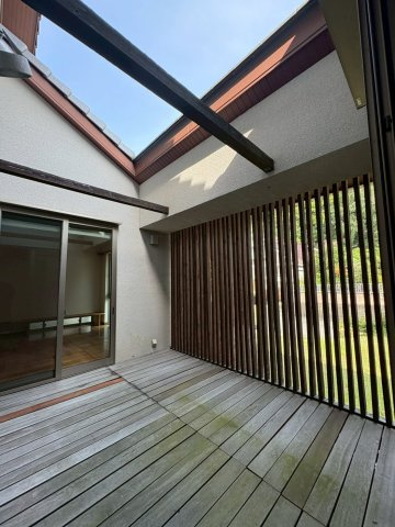北条一戸建のバルコニー