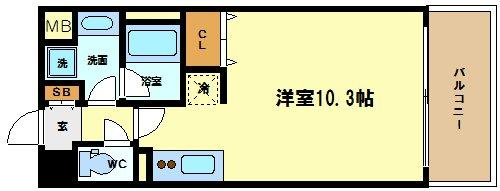 レジディア心斎橋ウエスト　堀江小学校区の間取り|レジディア心斎橋ウエスト　間取り