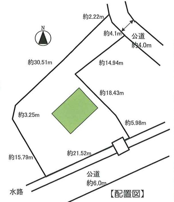 あきる野市牛沼　閑静な住宅街の中古戸建！土地広々約145坪！の区画図