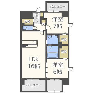 【間取り】 | ラ・シルフィード博多駅南　★プライスホームなら仲介手数料が0円です！★
