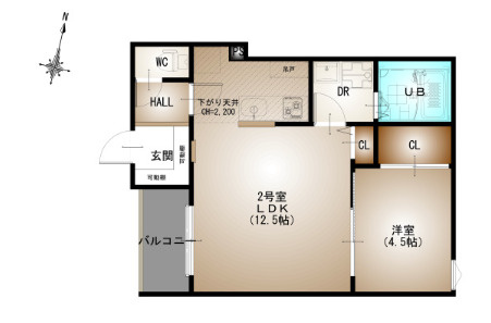 Regalest-F　井口１の間取り