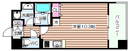 【間取り】 | レジディア心斎橋ウエスト
