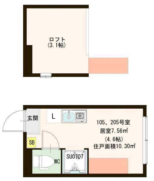 MiLaVita 高田馬場の間取り